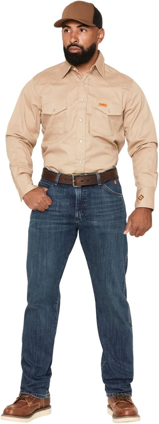 Wrangler Men's Flame Resistant Slim Fit Boot Cut Jean