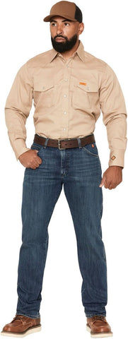 Wrangler Men's Flame Resistant Slim Fit Boot Cut Jean