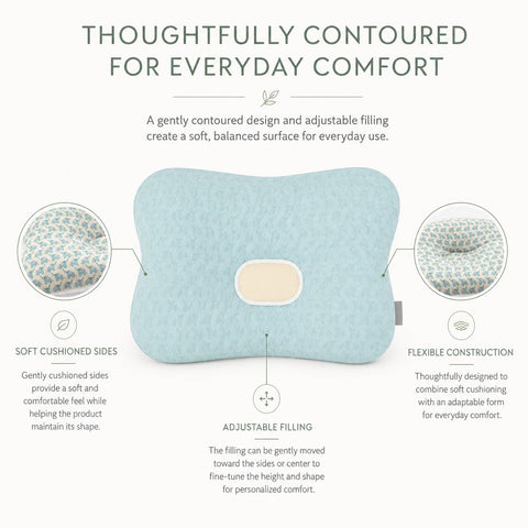 Soft Hypoallergenic Head Support Organic Cotton Machine Washable