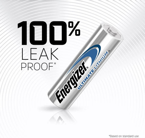 Energizer Ultimate Lithium AA Batteries (8 Pack), 1.5V Lithium Double A Batteries