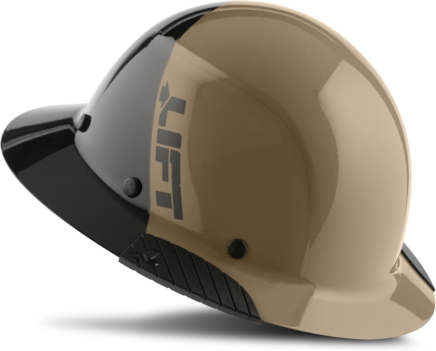 Lift Dax Fiber Resin Full Brim Safety Helmet/Hard Hat, 6-Point Suspension