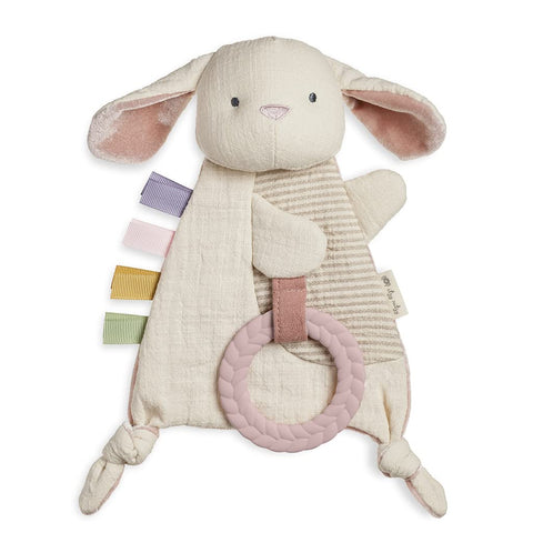 Itzy Ritzy Bitzy Crinkle Sensory Toy with Teething Toy, 0+ Months (Bunny)