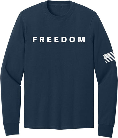 Freedom Charlie Kirk Long Sleeve Shirt True Patriot RIP Memorial American Flag