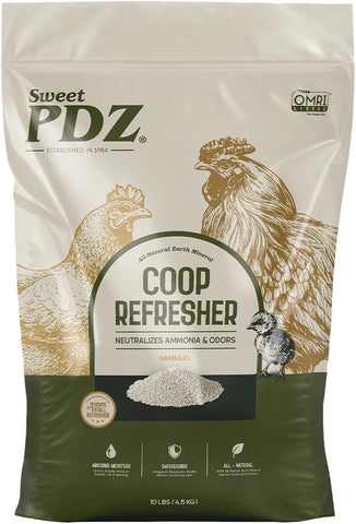 Sweet PDZ - Coop Refresher - Zeolite Odor Eliminator - Essential Chicken Coop Accessory (4-Pack)