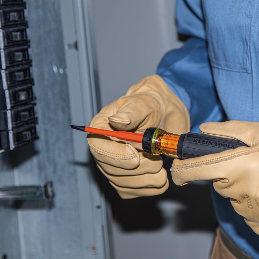 Klein Tools 32293 2-in-1 Insulated Screwdriver with Flip Blade