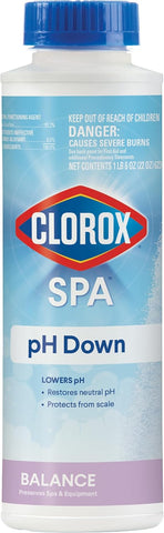 Clorox® Pool&Spa™ Spa pH Down, Lowers pH in Spa Water, Safe for All Spa Types, 22 ounce (Pack of 1)