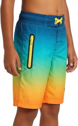 Rokka&Rolla Boys' 4-Way Stretch UPF 50+ Swim Trunks with Mesh Lining