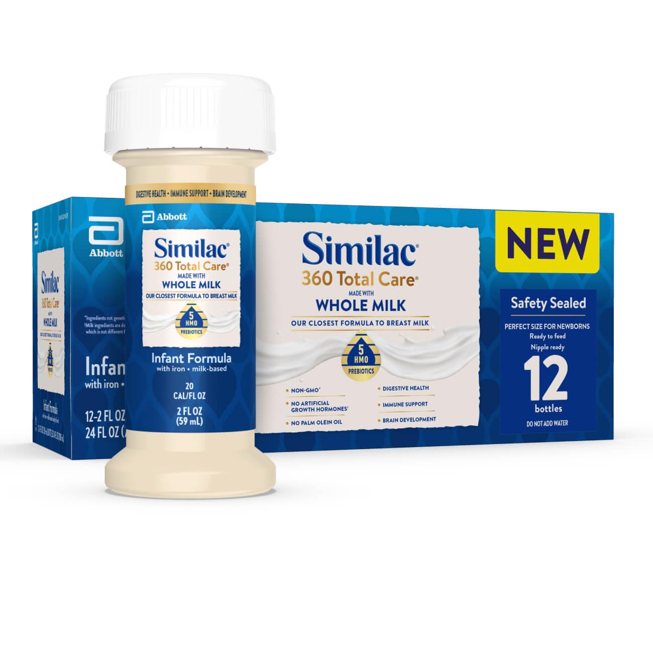 Similac 360 Total Care Made With Whole Milk, Ready-to-Feed Baby Formula