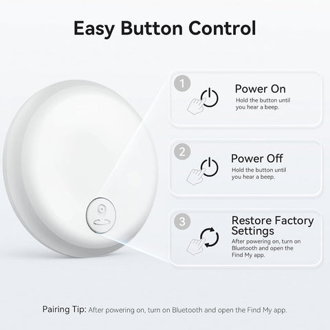 Air Tracker Tag-2 Pack, Smart Item Tags [Apple MFi Certified]