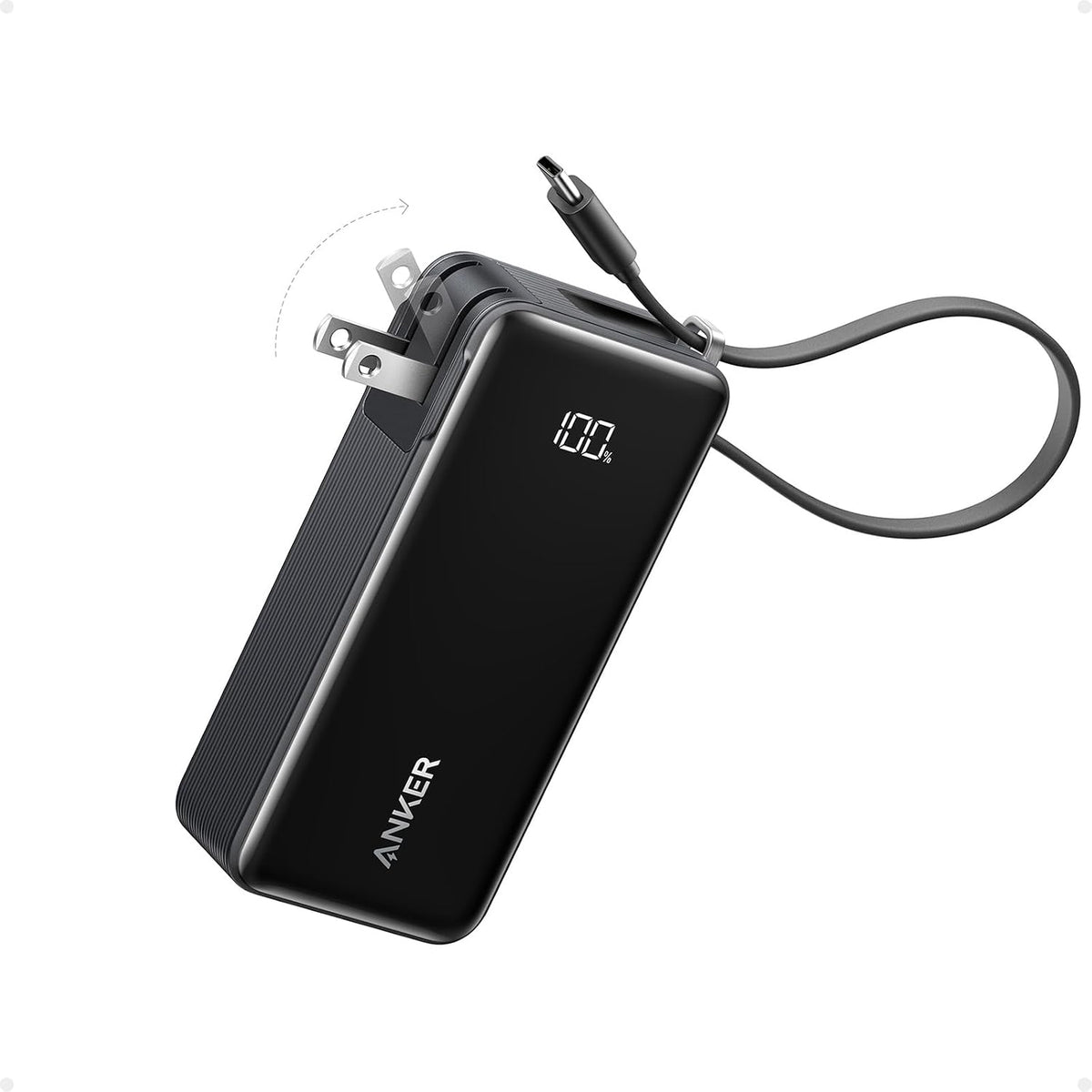 Anker Nano 3-in-1 Portable Charger,10,000mAh 30W Travel Power Bank