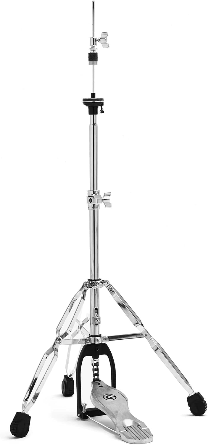 Gibraltar Medium Weight Double Braced Hi-Hat Stand, Percussion Chrome Drum Set Hardware, For Snare Drum Practice Pad, 5707