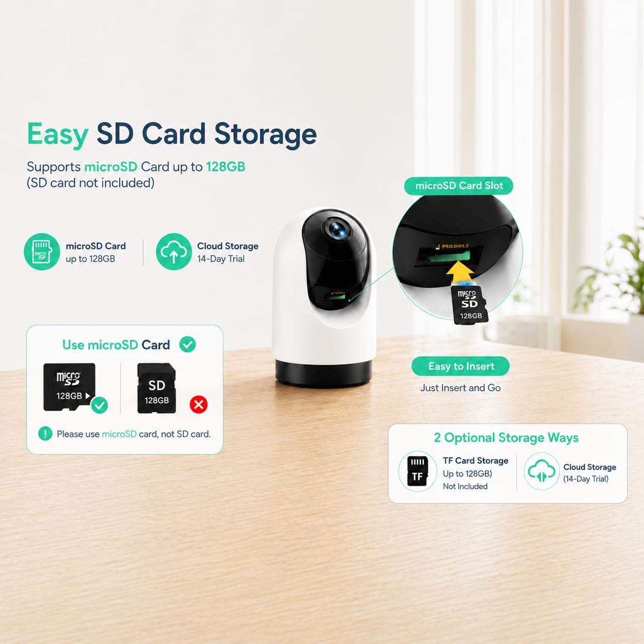 YOTON 2K Indoor Camera, 5G Wi-Fi Baby Monitor Pet Camera w/Motion Tracking