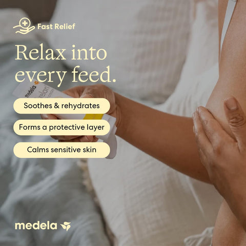 Medela Purelan Lanolin Nipple Cream, Fast Relief, Baby Safe, 37g/1.3oz x1