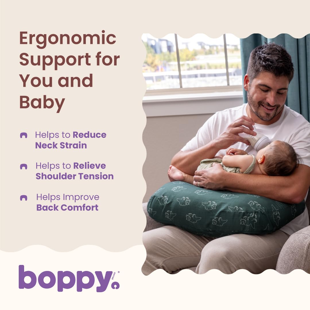 Boppy Nursing Pillow, Safe Ergonomic Breastfeeding & Baby Feeding Support