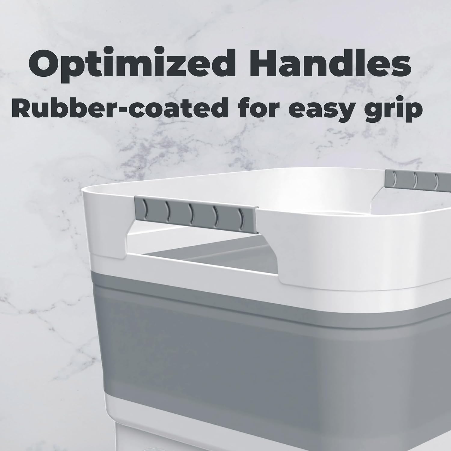 GIMWA 2.6 Gal Collapsible Baby Bottle Wash Basin with Drain Plug