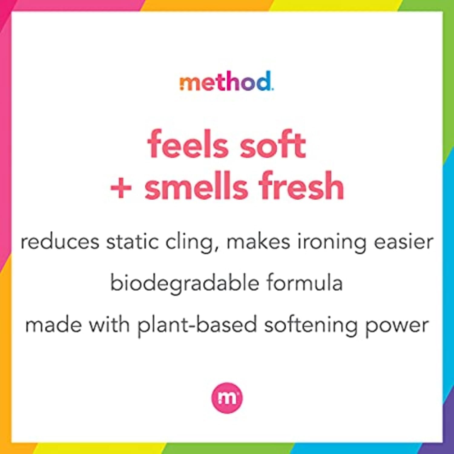 method Fabric Softener, Beach Sage, 53.5 fl oz, 45 Loads, 4 pack