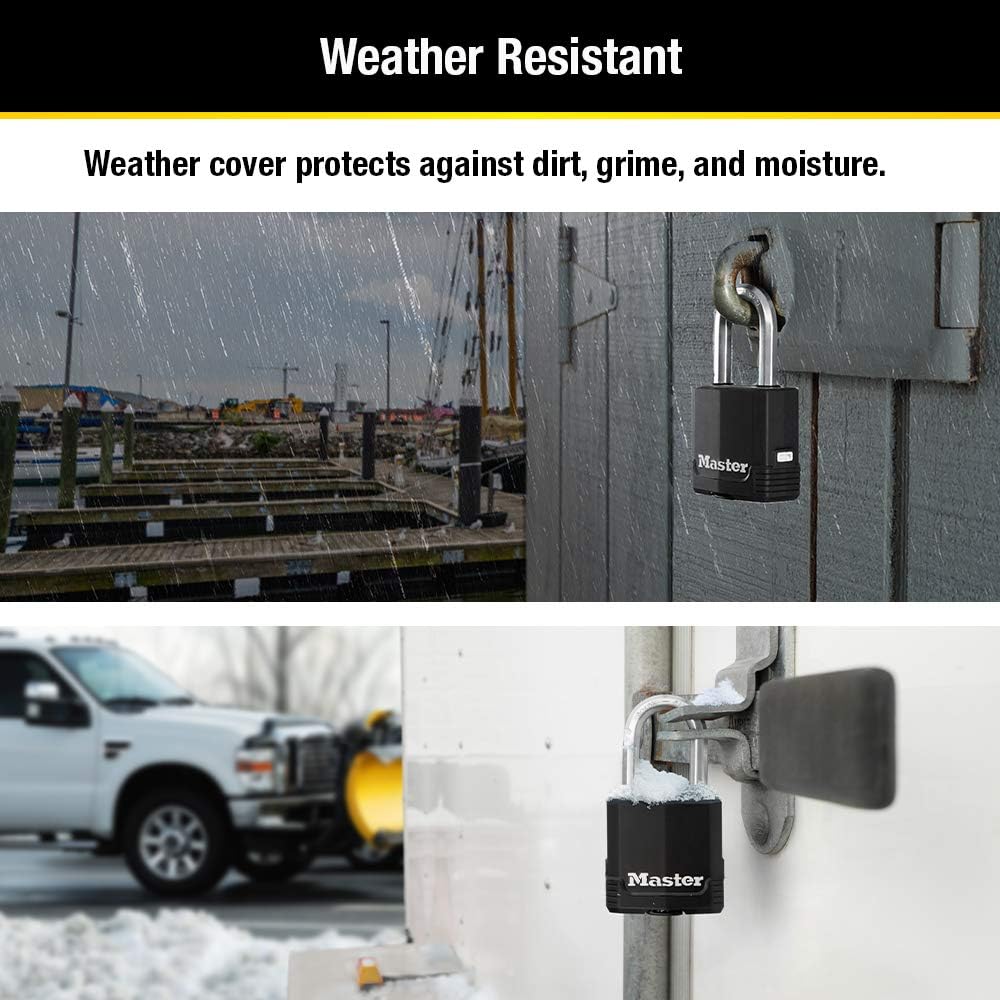 Master Lock Magnum Outdoor Padlock, Heavy Duty Keyed Lock M115XDLF