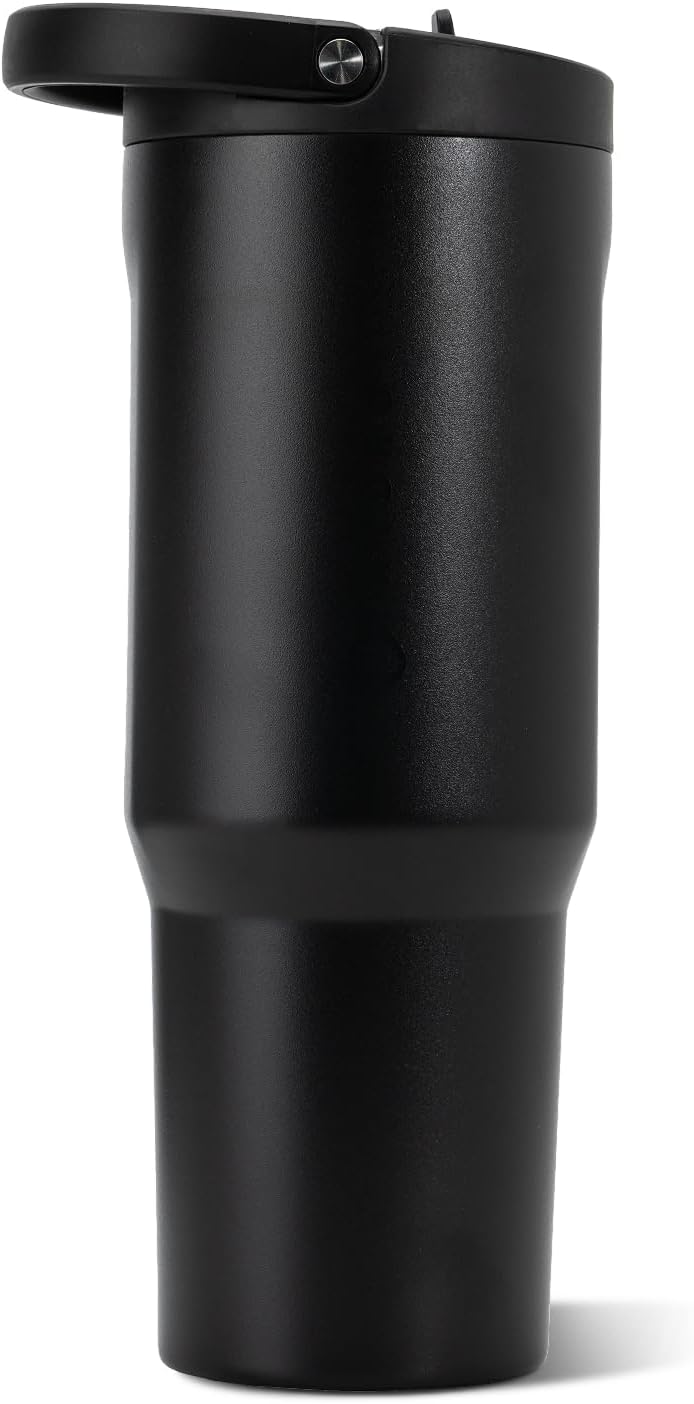 HydroJug Sport 40 oz Insulated Stainless Steel Water Bottle, Black