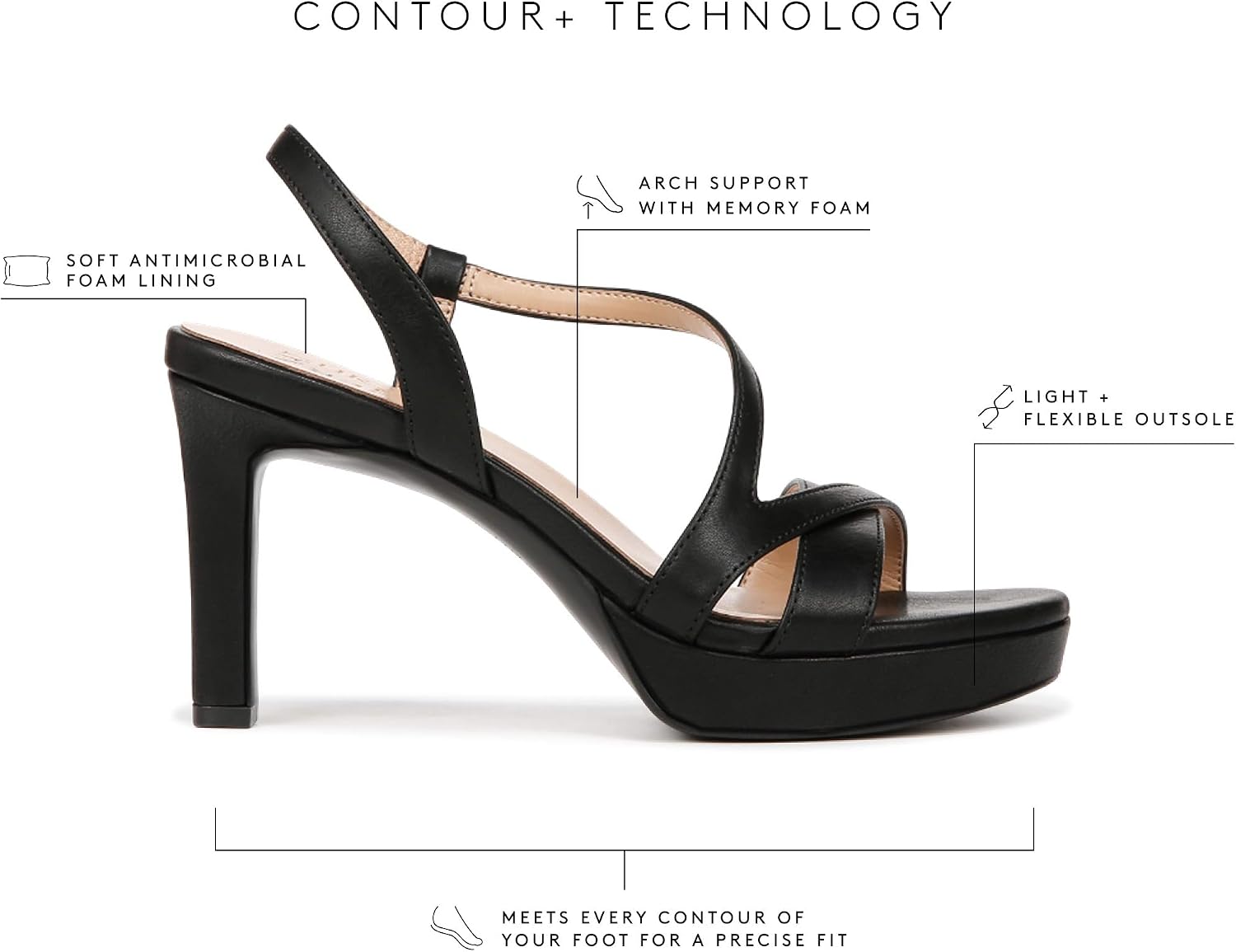 Naturalizer Women's Abby Heeled Dress Sandal