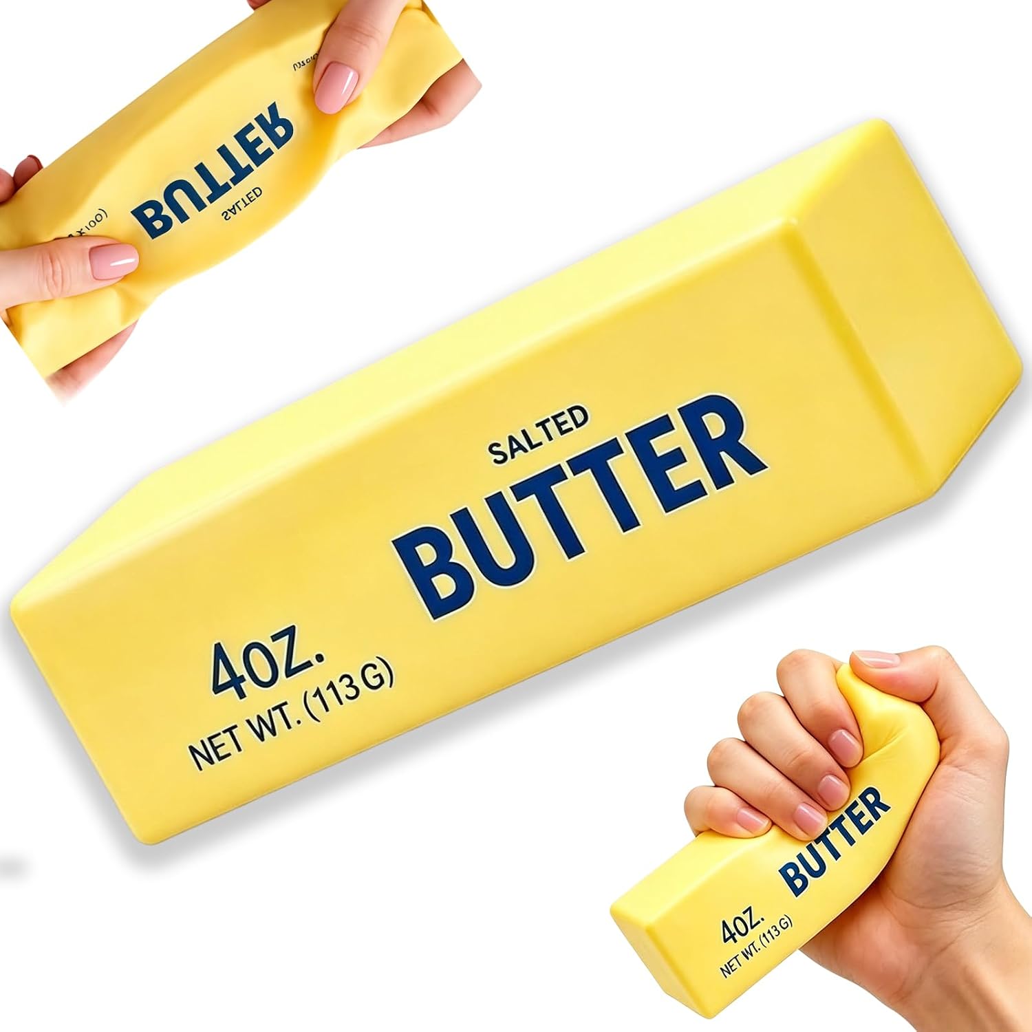 Butter Squishy,Squeeze Toys,2026 New Soft Novelty Toy,Realistic Butter Stick Fidget, Slow Rising Soft Stress Toy for Adults Stress Relief & Anxiety Relief (Butter-1PCS)