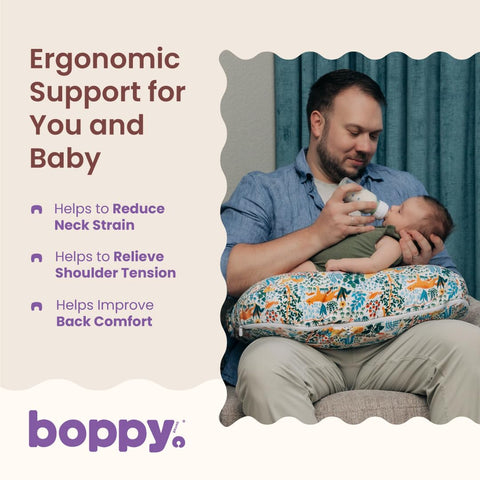 Boppy Nursing Pillow, Safe Ergonomic Breastfeeding & Baby Feeding Support