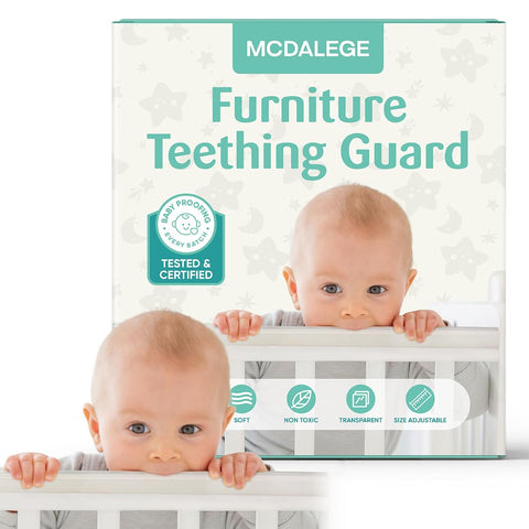 Furniture Edge Protector for Baby - Plastic Crib Protector from Chewing - CPC Certified, CPSC Tested, LFGB Food Grade (v-01)