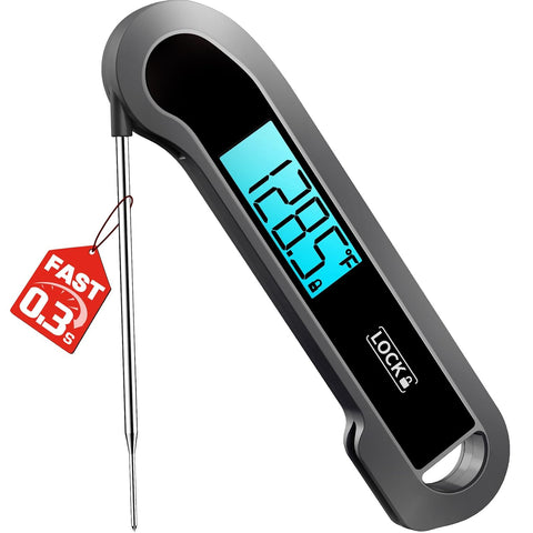 Meat Thermometer, Food Thermometer for Cooking, Matte Black