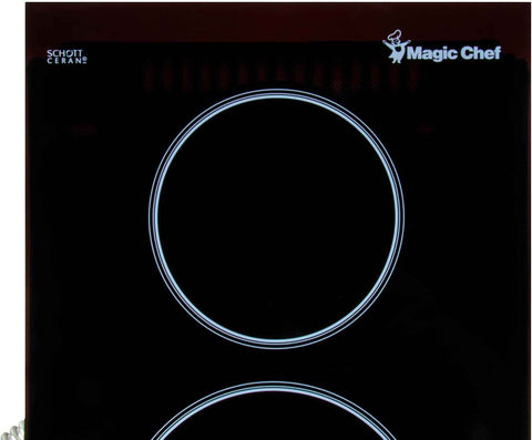 12 in. Radiant Electric Ceramic Glass Cooktop in Black with 2 Elements