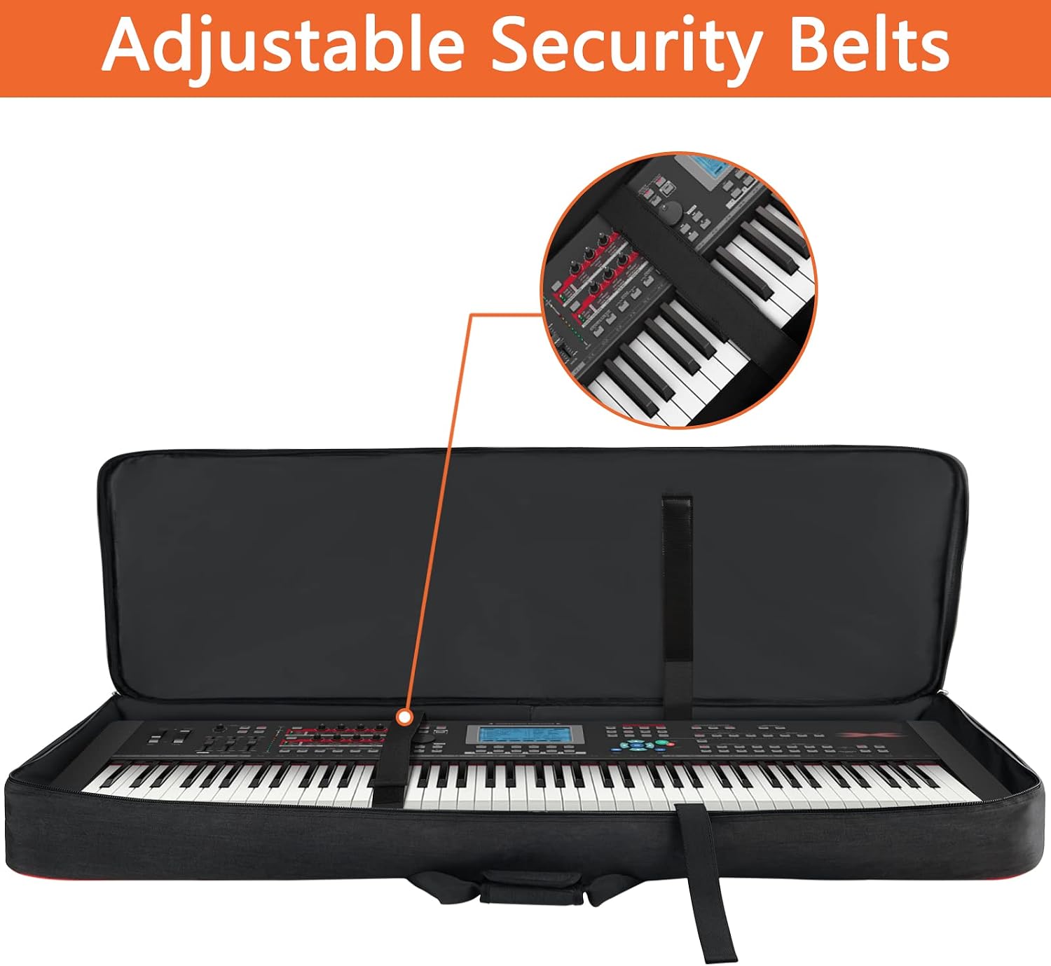 SNIGJAT 88 Key Keyboard Case Soft with Adjustable Padded Shoulder Straps