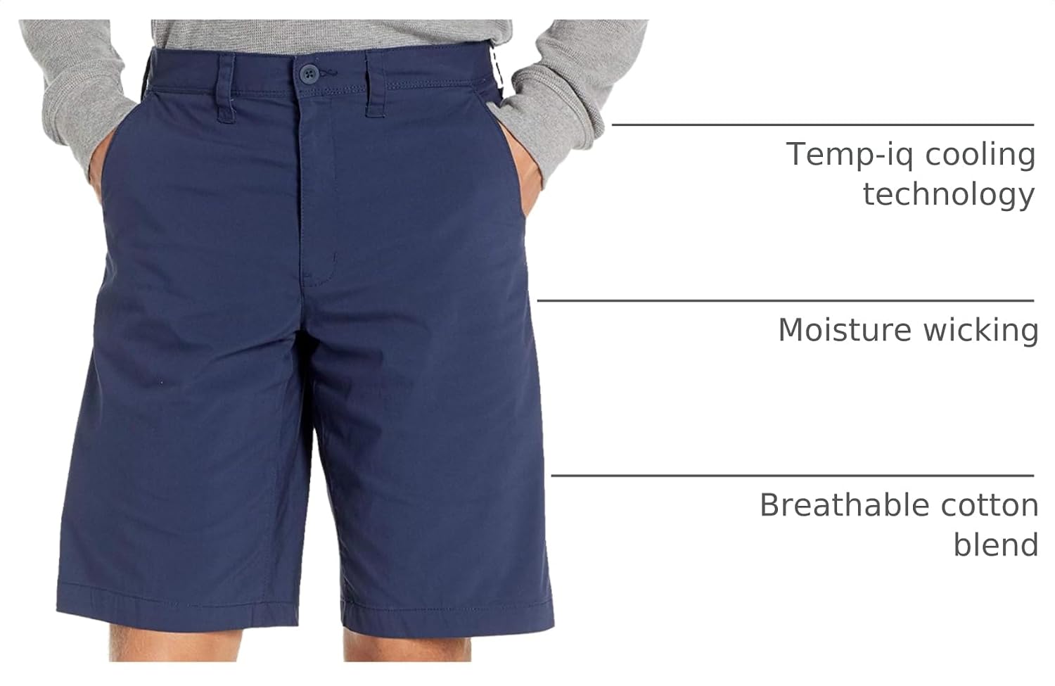 Dickies Men's 11 Inch Temp-iq Performance Hybrid Utility Short