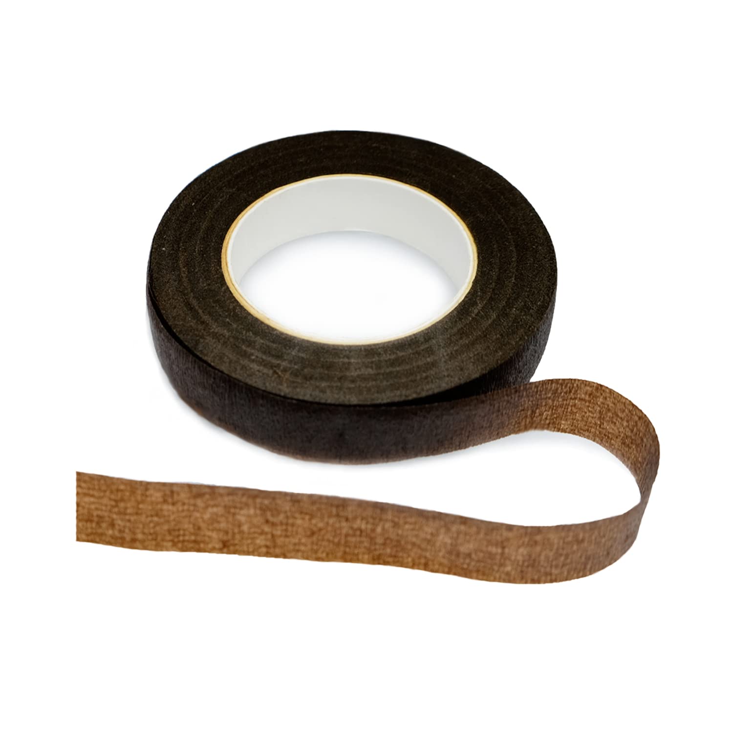 BEADNOVA Floral Tape 1/2inch Flower Tape Brown Floral Tape for Bouquets Floral Arranging Stem Wrap Craft (Brown, 30yards)