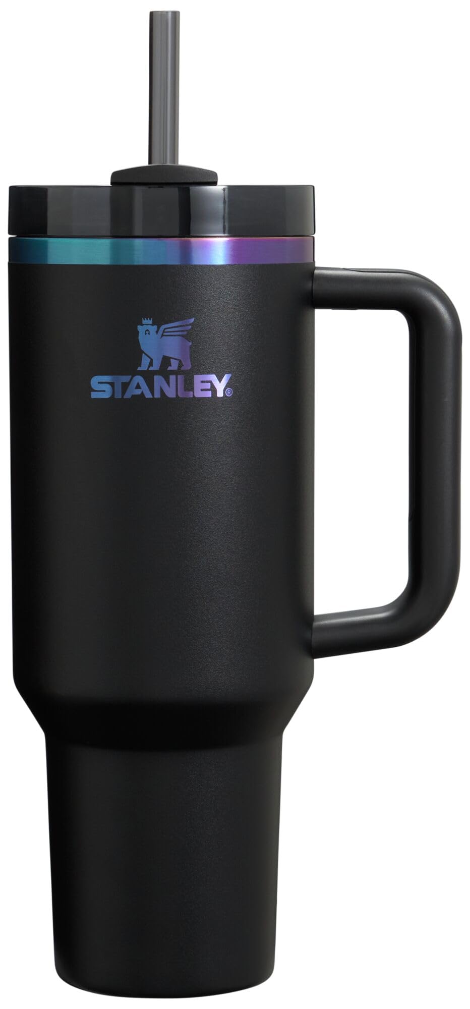 STANLEY Quencher H2.0 Tumbler with Handle & Straw 40 oz Black Chroma | Twist On 3-Way Lid | Cupholder Compatible for Travel | Insulated Stainless Steel Cup | BPA-Free