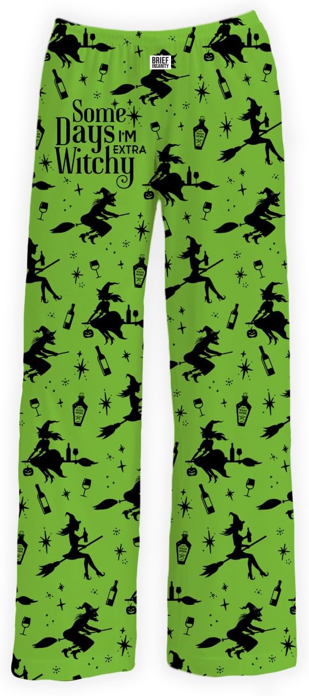 BRIEF INSANITY Fall, Autumn, & Halloween Themed Pajama Pants - Men & Women Loose Fit Lounge Pants, Comfy Loungewear, S-XXL