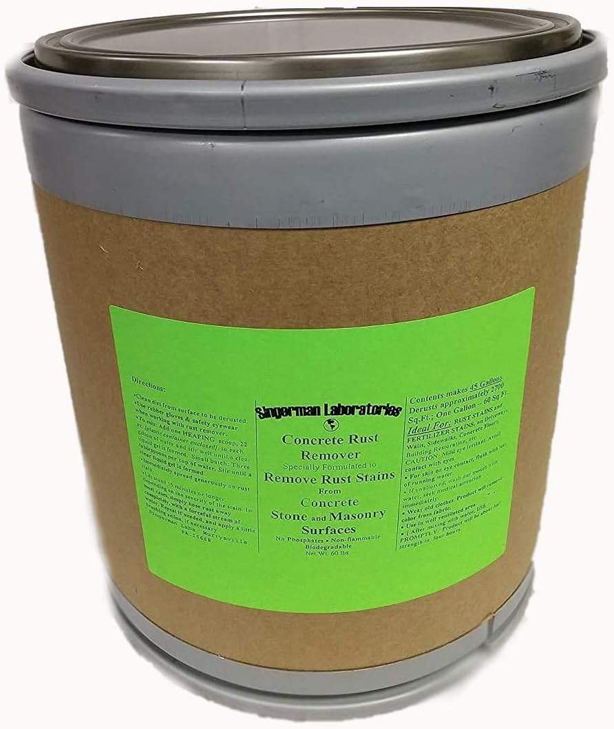 Rust Remover for Concrete (Case of 3 makes 3 gallons)