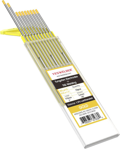 YESWELDER TIG Welding Tungsten Electrode 1.5% Lanthanated