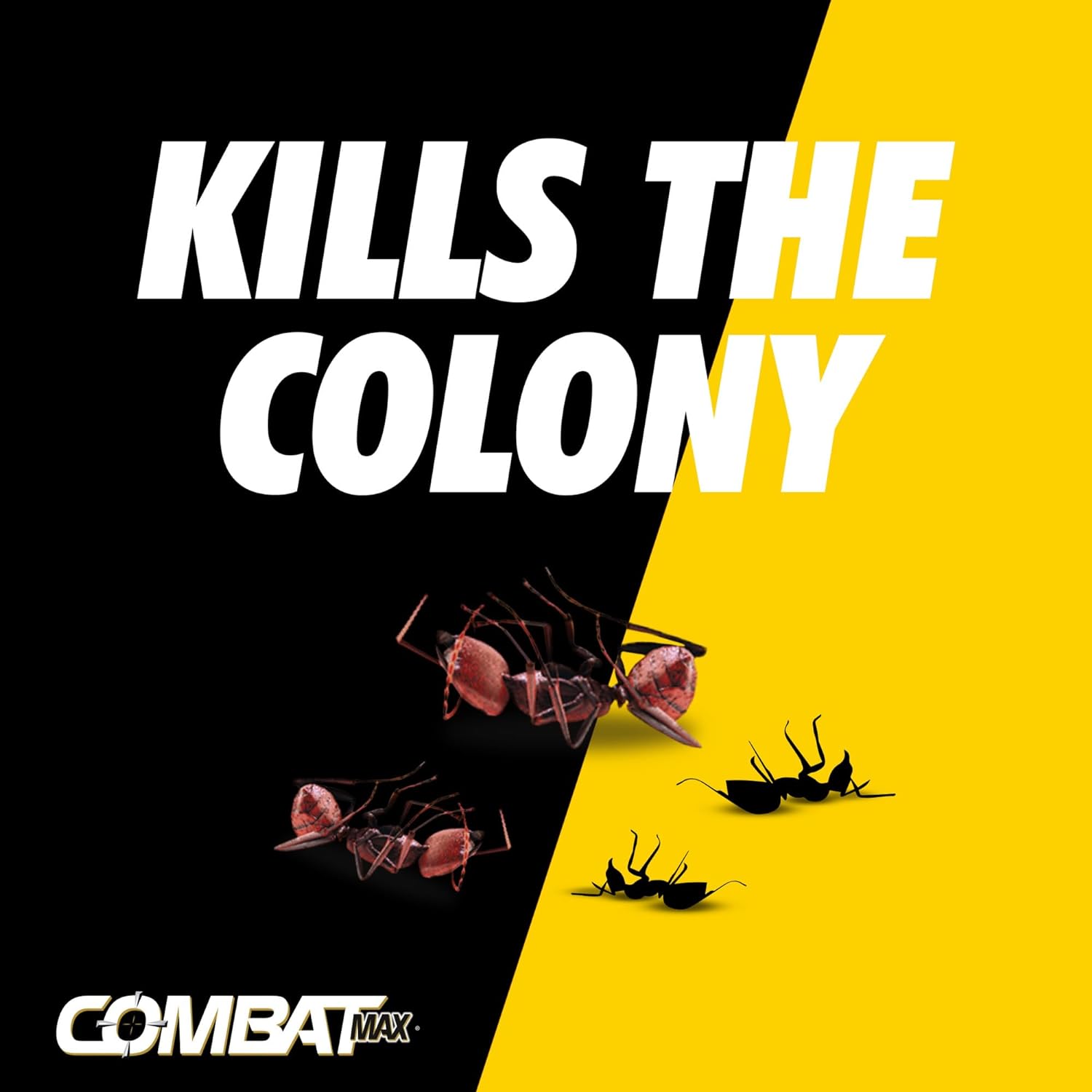 Combat Max 2in1 Ant Bait Station, Indoor & Outdoor Use, 4 Count