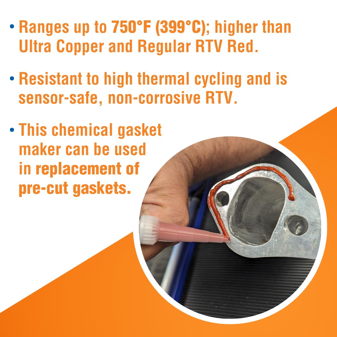 Permatex Optimum Red High Temperature Gasket Maker 13 oz