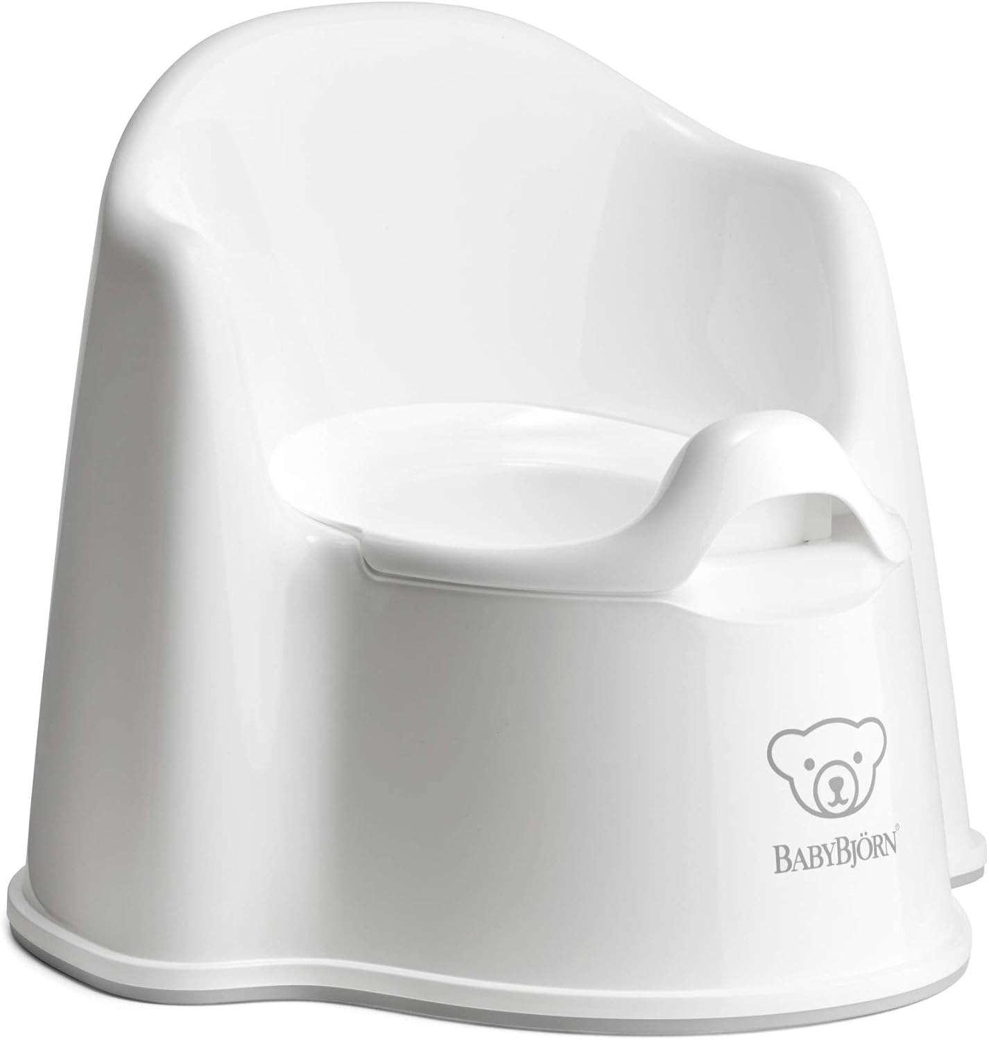 BabyBjörn Potty Chair, Deep Green/White | Potty Training Toilet, Easy-to-Clean, Removable Inner Potty, Non-Slip