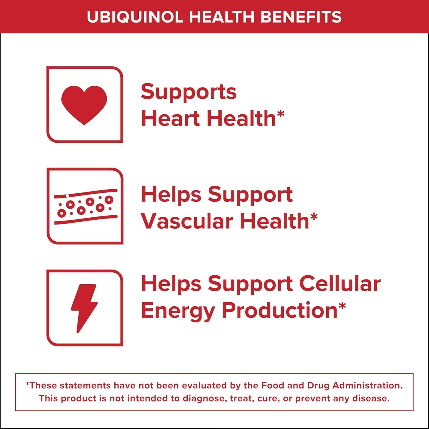 Qunol Mega Ubiquinol CoQ10 100mg, Superior Absorption, 100 Softgels | #1 Cardiologist Recommended Supplement for Heart Health, Coenzyme Q10 Supplement to support Vascular Health & Cellular Energy