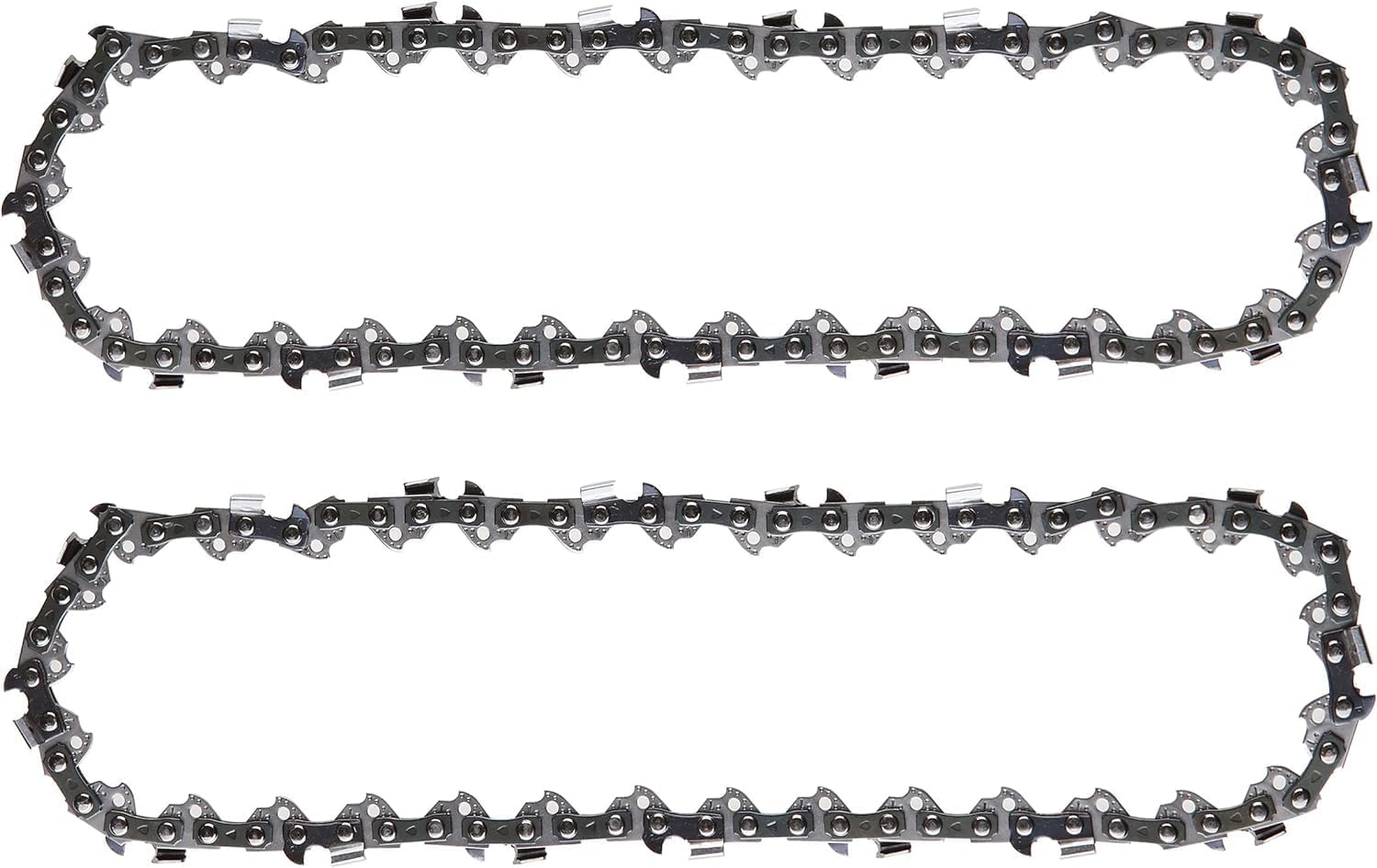 8 Inch Chainsaw Chain 3/8" LP Pitch .050" Gauge 33 Drive Links 2 Pack, 8 Inch Replacement Pole Saw Chains Compatible for Sun Joe SWJ800E SWJ806E, Chicago, Portland 62896, Greenworks, Oregon S33