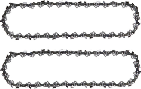 8 Inch Chainsaw Chain 3/8" LP Pitch .050" Gauge 33 Drive Links 2 Pack, 8 Inch Replacement Pole Saw Chains Compatible for Sun Joe SWJ800E SWJ806E, Chicago, Portland 62896, Greenworks, Oregon S33