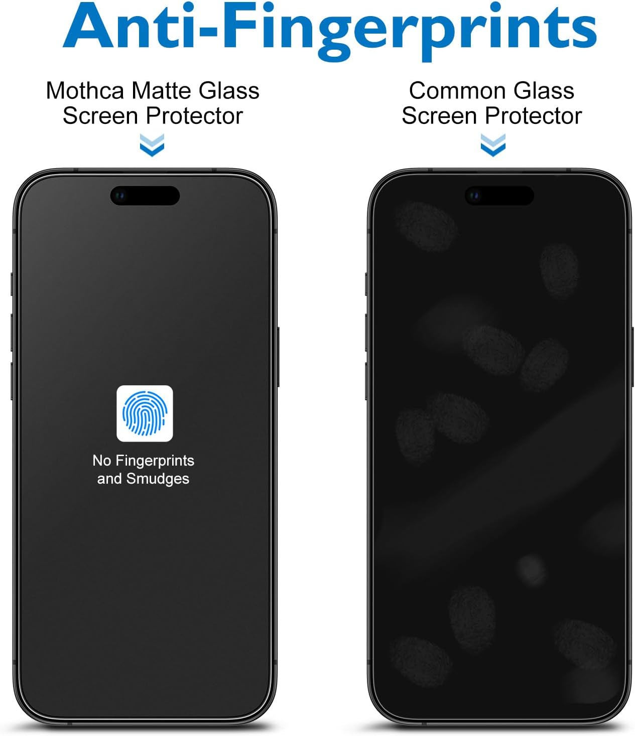 Mothca 2 Pack Matte Glass Screen Protector for iPhone Air / 17 Air [6.5 inch] + 2 Pack Camera Lens Protector, Anti-Glare & Anti-Fingerprint Case Friendly Tempered Glass, Bubble Free, Smooth as Silk