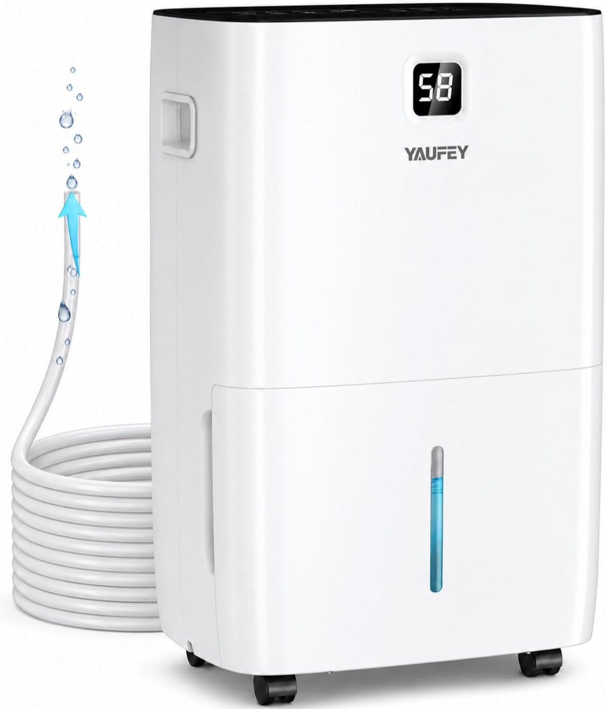 Yaufey 150 Pint Dehumidifier with Pump for Basement 8500 Sq. Ft.