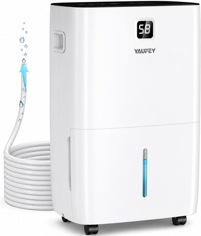 Yaufey 150 Pint Dehumidifier with Pump for Basement 8500 Sq. Ft.