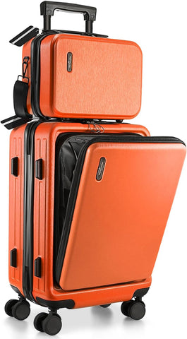 TRAVELARIM 20 Inch Carry On Luggage 22x14x9 Airline Approved Suitcase