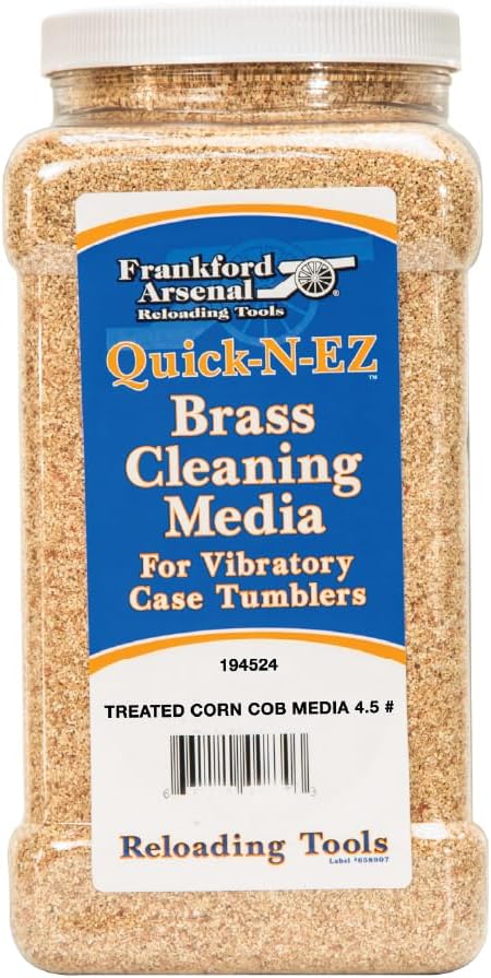 Frankford Arsenal Corn Cob Media Treated and Untreated 4.5LB- 15LB, for Ammo Reloading, Shooting Bag Filling, and Case Tumbling