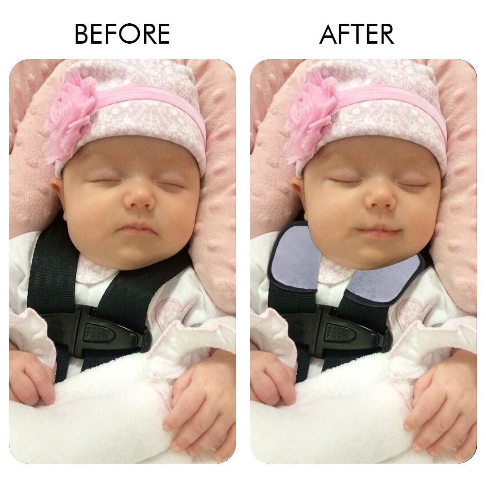 Accmor Car Seat Strap Pads for Baby Kids Toddler, Soft Car Seat Strap Covers Shoulder Pads for All Baby Car Seats, Stroller, Pushchair, High Chair