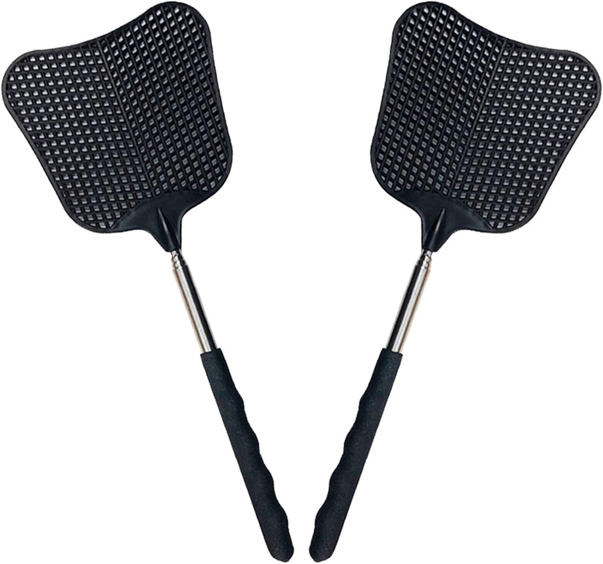 2Pack Telescopic Fly Swatters, Plastic Fly Swatter, Extendable Flyswatter