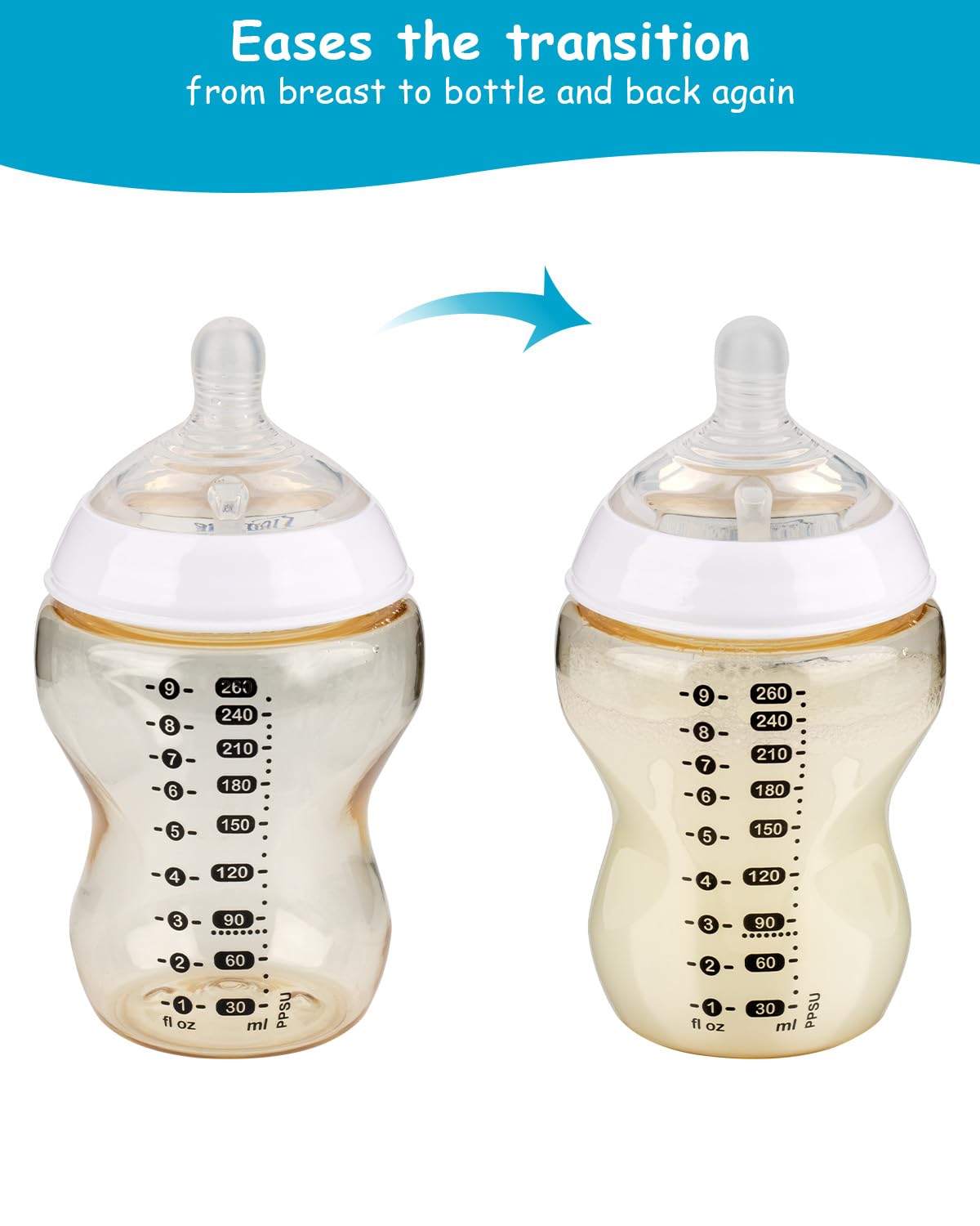 Silicone Nipple (S) for Tommee Tippee Natural Start Anti-Colic Baby Bottles, Slow Flow, 0m+, 4 Count