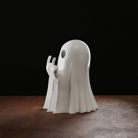 Halloween Ghost Figurine, Halloween Decorations Indoor, Farmhouse Tiered Tray Decor, Spooky Home Decorations, Coffee Table Centerpieces Shelf Mantel Display